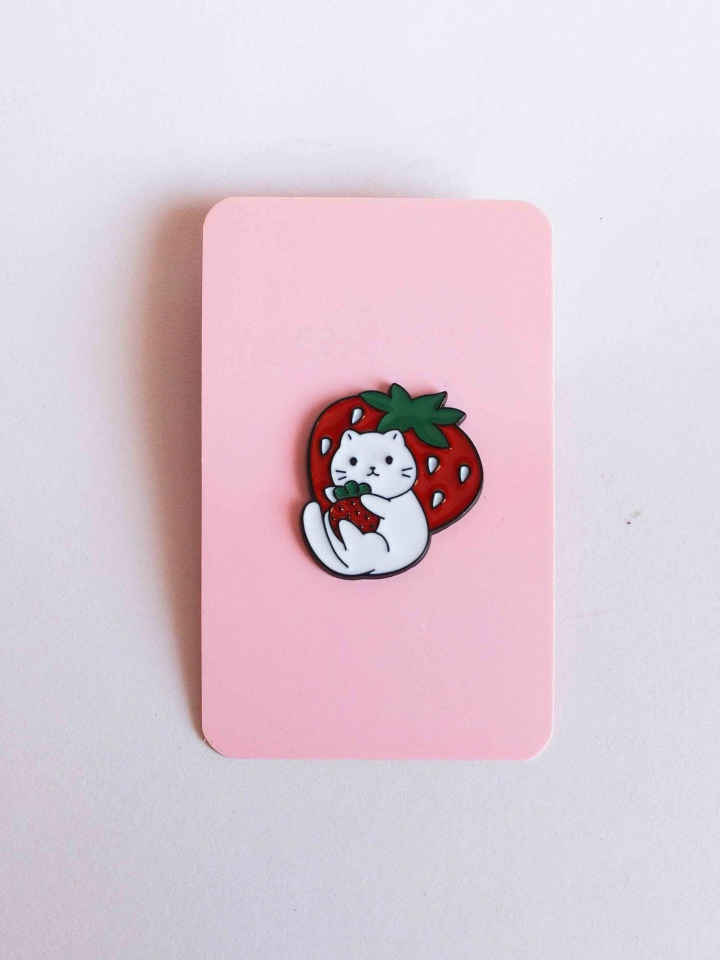 Strawberry Cat Pins