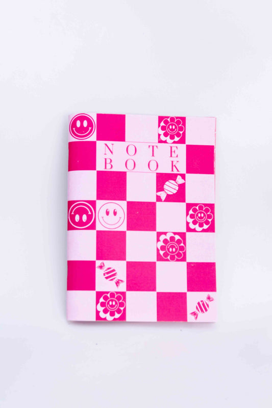 Checkers Pink Notebook