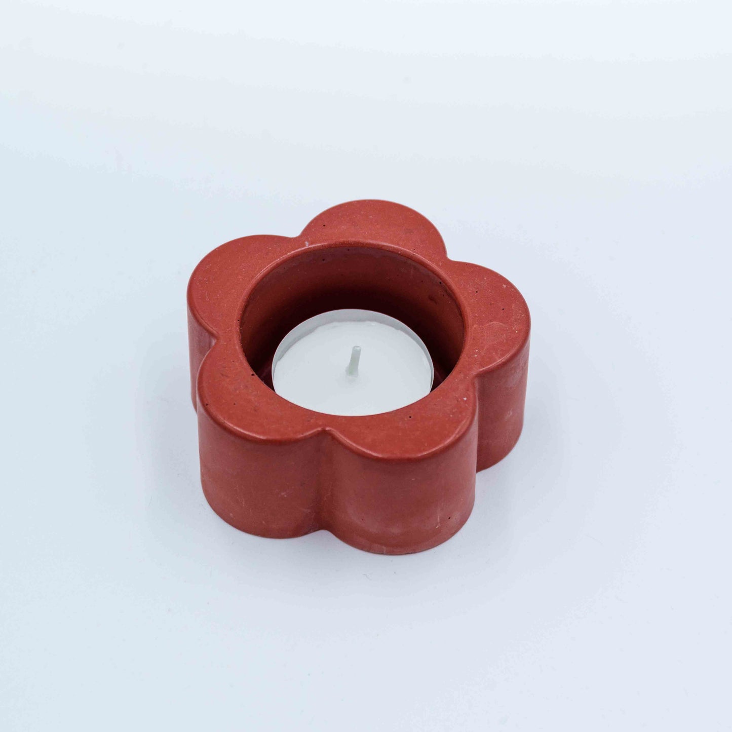 Flat Flower Candle Holder
